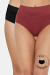 Zivame High Rise Full Coverage Tummy Tucker Hipster Panty (Pack of 2) - Multicolor — thumbnail 1